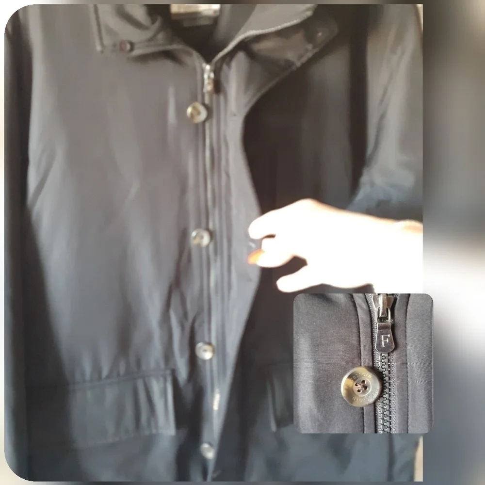 Men's Black Jacket & Coat - Unbranded Classic Quilted Coat - Picture 5 of 8